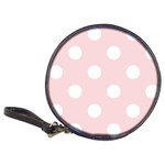 Polka Dots - White on Pale Pink Classic 20-CD Wallet