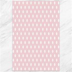 Polka Dots - White on Pale Pink Canvas 24  x 36 