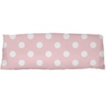 Polka Dots - White on Pale Pink Body Pillow Case (Dakimakura) (One Side)