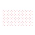 Polka Dots - Pale Pink on White Satin Wrap