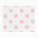 Polka Dots - Pale Pink on White Small Glasses Cloth