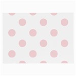 Polka Dots - Pale Pink on White Large Glasses Cloth