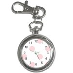 Polka Dots - Pale Pink on White Key Chain Watch