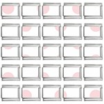 Polka Dots - Pale Pink on White 9mm Italian Charm (25 pack)