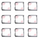 Polka Dots - Pale Pink on White Mega Link Italian Charm (9 pack)