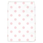 Polka Dots - Pale Pink on White Removable Flap Cover (L)