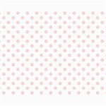 Polka Dots - Pale Pink on White Collage 11  x 14 