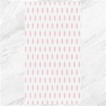 Polka Dots - Pale Pink on White Canvas 40  x 72 