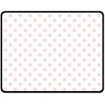 Polka Dots - Pale Pink on White Fleece Blanket (Medium) (One Side)
