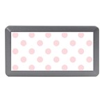 Polka Dots - Pale Pink on White Memory Card Reader (Mini)