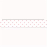 Polka Dots - Pale Pink on White Small Bar Mat