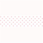 Polka Dots - Pale Pink on White Medium Bar Mat