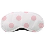 Polka Dots - Pale Pink on White Sleeping Mask