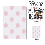 Polka Dots - Pale Pink on White Multi-purpose Cards (Rectangle)