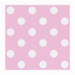 Polka Dots - White on Classic Rose Pink Medium Glasses Cloth