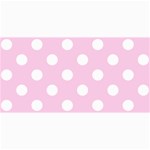 Polka Dots - White on Classic Rose Pink 4  x 8  Photo Cards