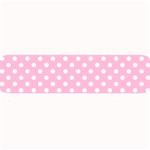 Polka Dots - White on Cotton Candy Pink Medium Bar Mat