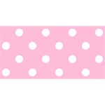 Polka Dots - White on Cotton Candy Pink YOU ARE INVITED 3D Greeting Card (8x4)