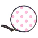 Polka Dots - Cotton Candy Pink on White Classic 20-CD Wallet