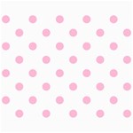 Polka Dots - Cotton Candy Pink on White Collage 8  x 10 