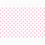 Polka Dots - Cotton Candy Pink on White Collage 12  x 18 