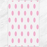 Polka Dots - Cotton Candy Pink on White Canvas 20  x 30 