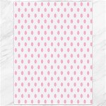 Polka Dots - Cotton Candy Pink on White Canvas 36  x 48 