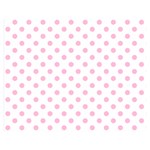Polka Dots - Cotton Candy Pink on White Double Sided Flano Blanket (Medium)