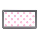 Polka Dots - Cotton Candy Pink on White Memory Card Reader (Mini)
