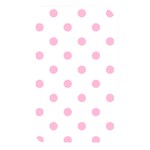 Polka Dots - Cotton Candy Pink on White Memory Card Reader (Rectangular)