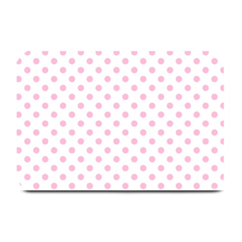 Polka Dots 18 x12  Plate Mat