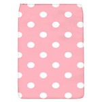 Polka Dots - White on Light Pink Removable Flap Cover (S)