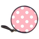 Polka Dots - White on Light Pink Classic 20-CD Wallet