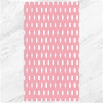 Polka Dots - White on Light Pink Canvas 40  x 72 