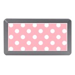 Polka Dots - White on Light Pink Memory Card Reader (Mini)