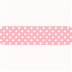 Polka Dots - White on Light Pink Medium Bar Mat
