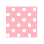 Polka Dots - White on Light Pink Greeting Card 5  x 7 