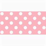 Polka Dots - White on Light Pink 4  x 8  Photo Cards