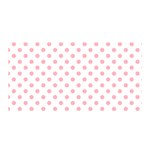 Polka Dots - Light Pink on White Satin Wrap