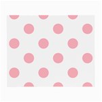 Polka Dots - Light Pink on White Small Glasses Cloth