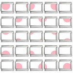 Polka Dots - Light Pink on White 9mm Italian Charm (25 pack)