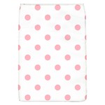 Polka Dots - Light Pink on White Removable Flap Cover (L)