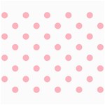 Polka Dots - Light Pink on White Collage 8  x 10 