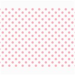 Polka Dots - Light Pink on White Collage 11  x 14 