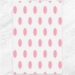 Polka Dots - Light Pink on White Canvas 12  x 18 
