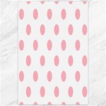 Polka Dots - Light Pink on White Canvas 20  x 30 