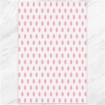 Polka Dots - Light Pink on White Canvas 24  x 36 