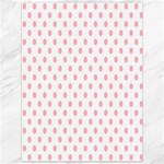 Polka Dots - Light Pink on White Canvas 36  x 48 