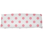 Polka Dots - Light Pink on White Body Pillow Case Dakimakura (Two Sides)