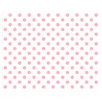 Polka Dots - Light Pink on White Double Sided Flano Blanket (Medium)